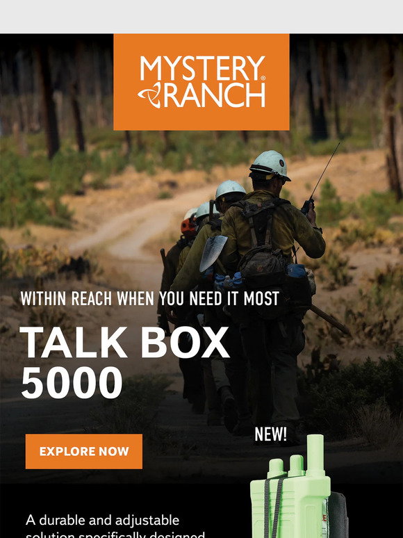 Mystery Ranch: Introducing the TALK BOX 5000 | Milled