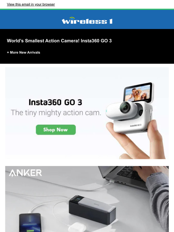 Wireless 1 World's Smallest Action Camera! Insta360 GO 3 Milled