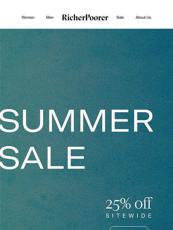 ICYMI: Our 25% Off Sitewide Summer Sale is On!