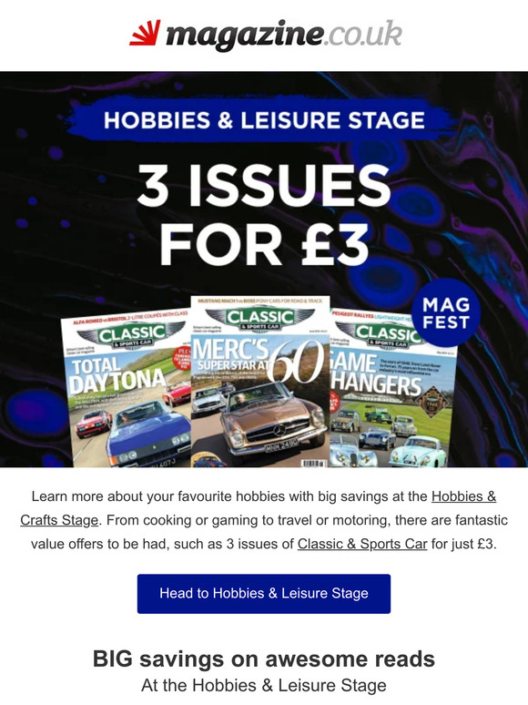 Big savings on Hobby magazines
