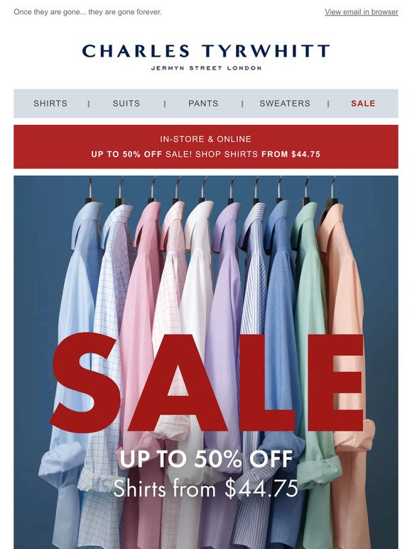 Up to 50% Off SALE Shirts