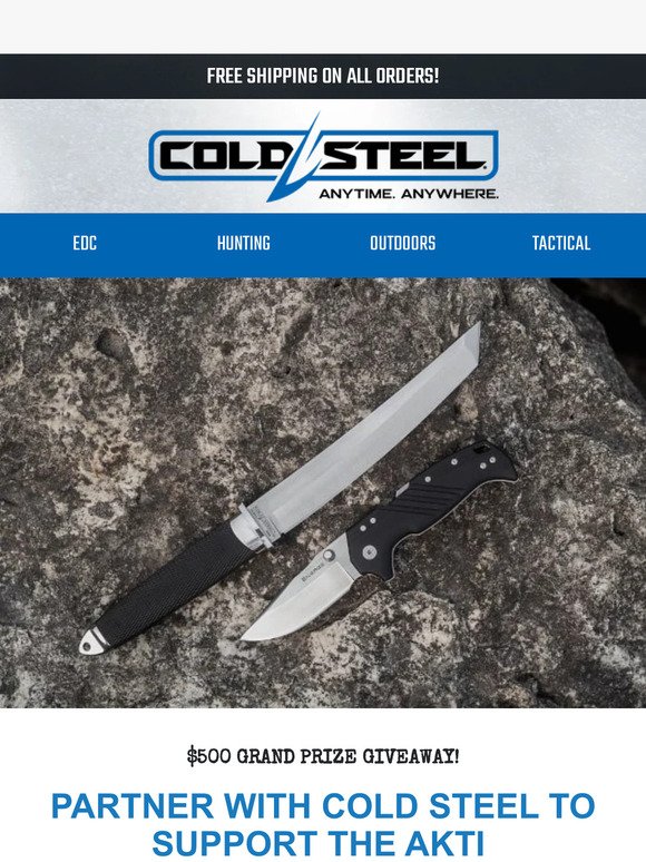 Partner with Cold Steel to support the AKTI