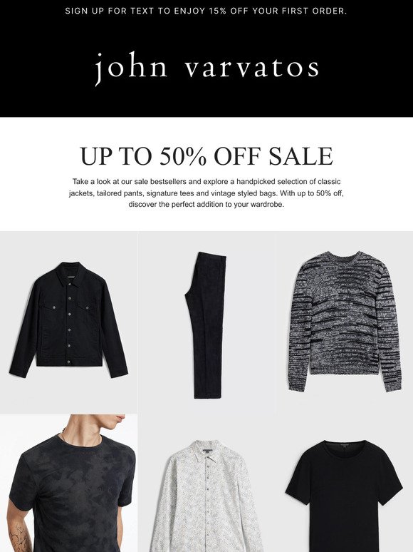 50% off your favorite styles