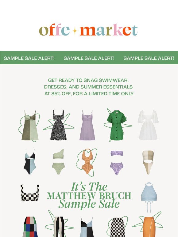 ✨ Matthew Bruch Sample Sale ✨