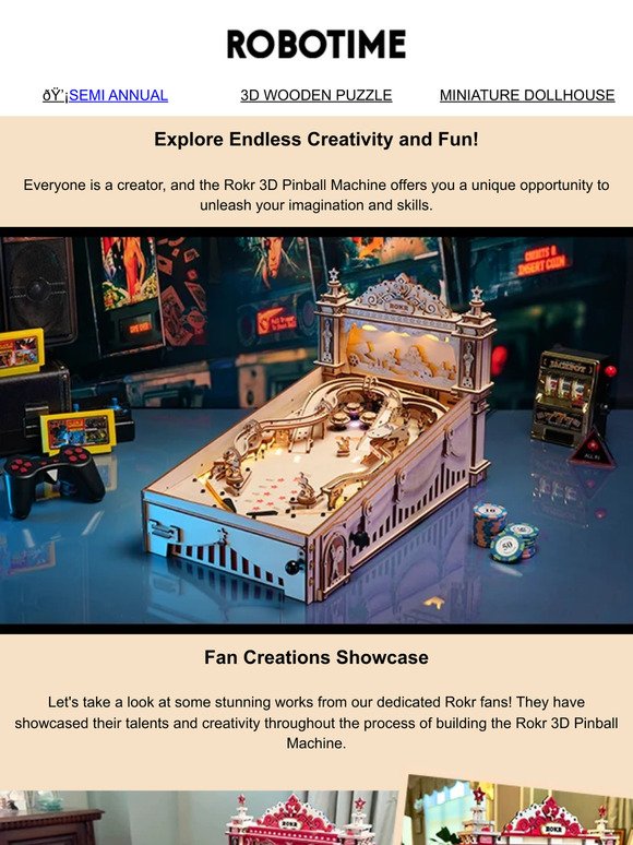 Fan-Created Wonders: ROKR 3D Pinball Showcasing Creativity!