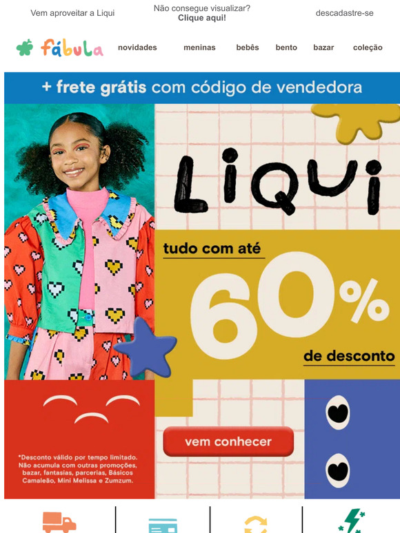 TUDO com até 60% 🤩
