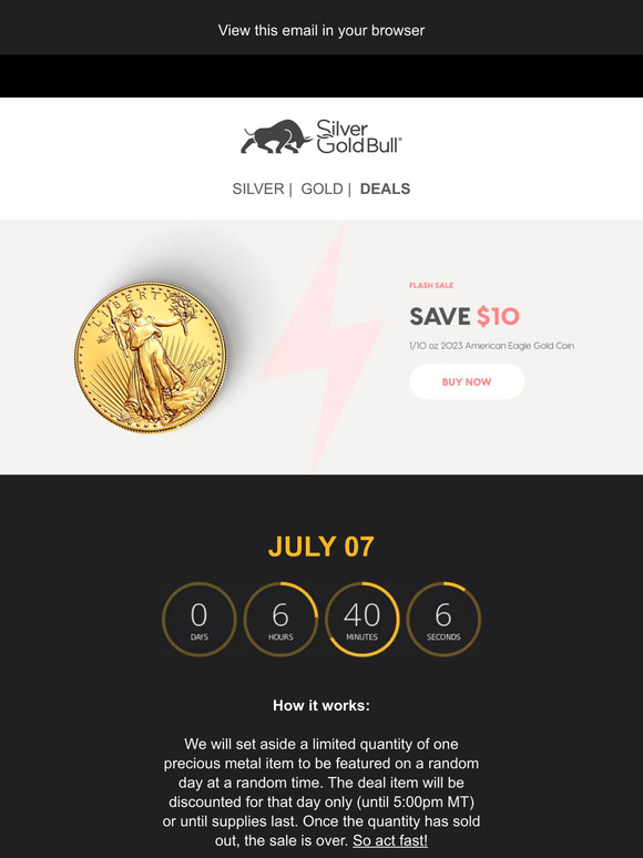 ⚡Flash Sale: 1/10 oz 2023 American Eagle Gold Coin | United States Mint⚡