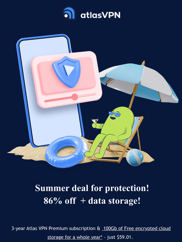 86% off 🏖 + Data storage!