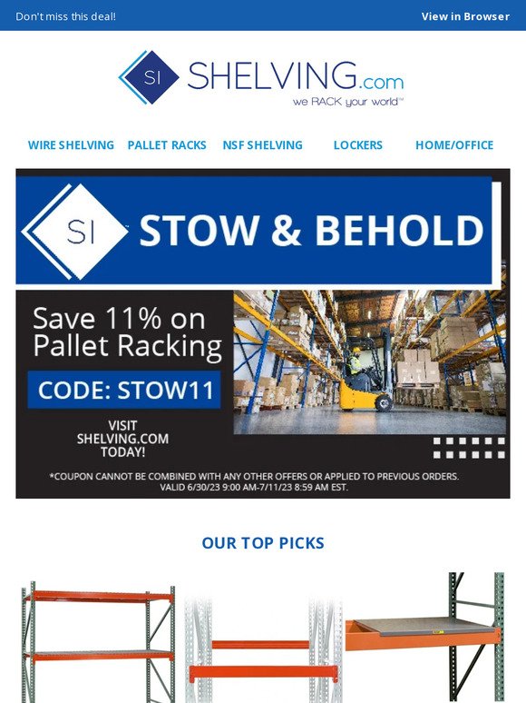 Last Chance! Save On Pallet Racking While You Can