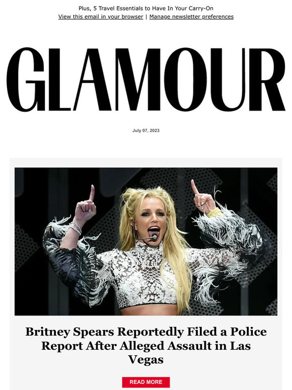 Glamour Britney Spears Reportedly Filed A Police Report After Alleged Assault In Las Vegas Milled 2326