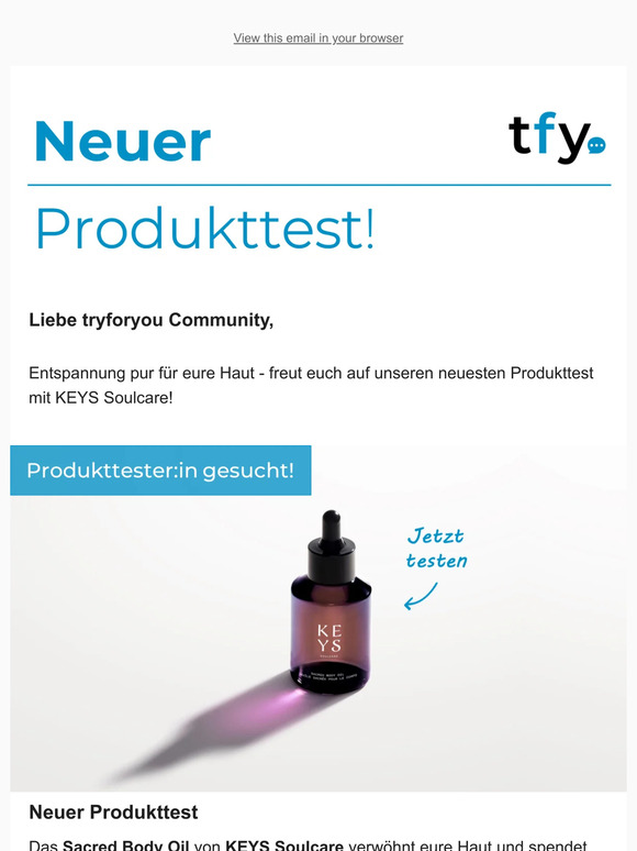 Die neuesten Produkttests nur für dich!