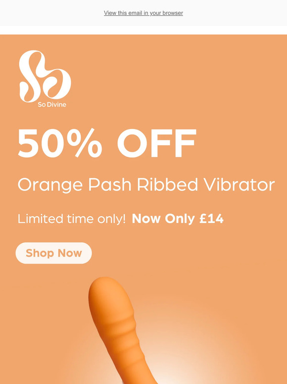 Save 50% Off Pash Ribbed Vibrator
