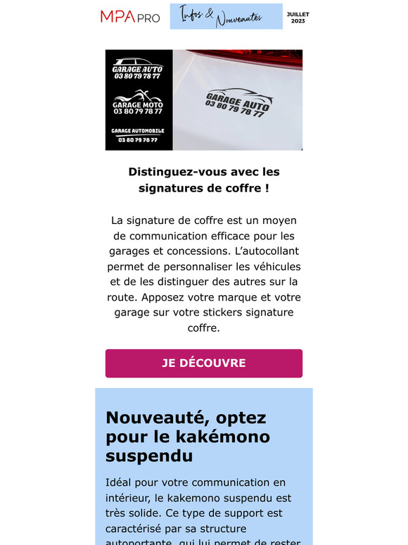 Votre signalétique améliorée ✨