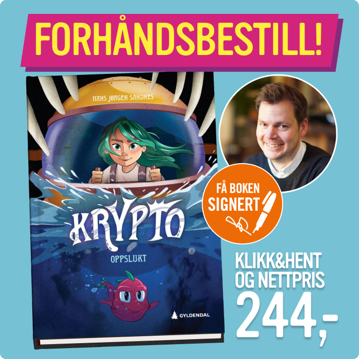 Forhåndsbestill signert utgave av Krypto: Oppslukt for 244 kr