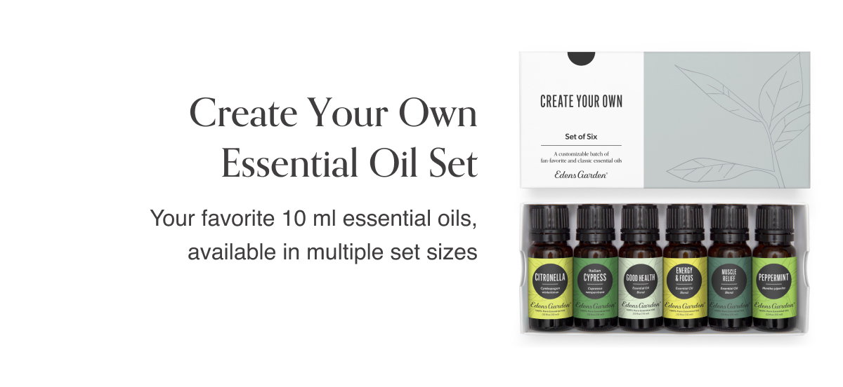 Create Your Own Essential Oil Set- Your favorite 10 ml essential oils, available in multiple set sizes