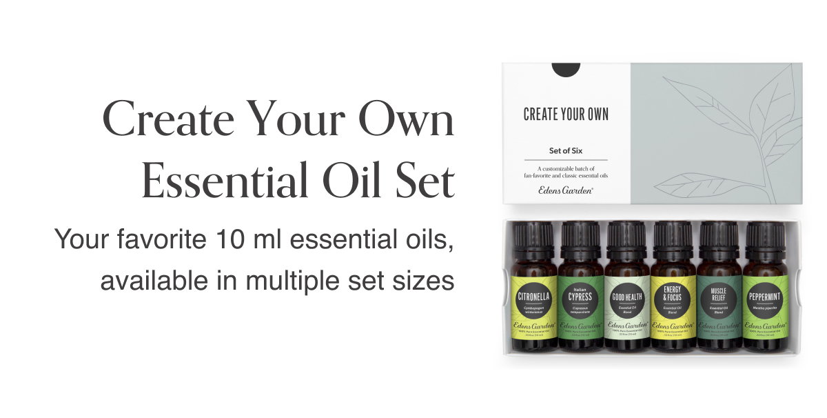 Create Your Own Essential Oil Set- Your favorite 10 ml essential oils, available in multiple set sizes