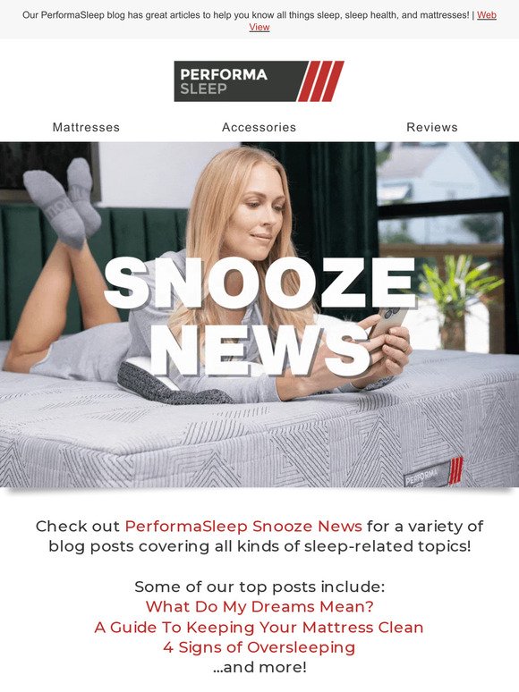 ➡️ Don't Snooze On This News!