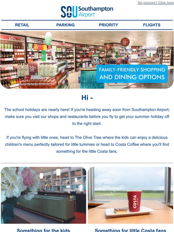 Southampton Airport Parking Discover our familyfriendly shopping and