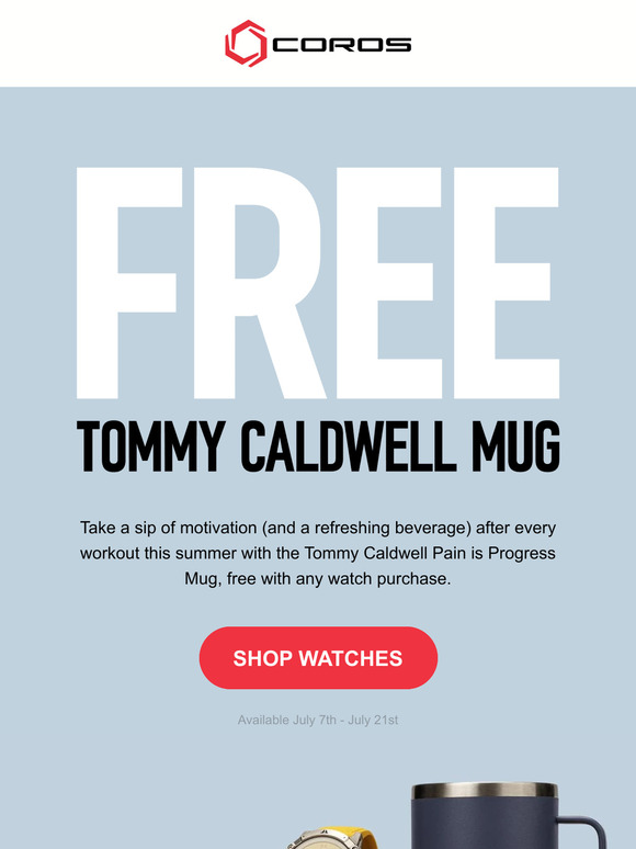 Beat the Heat with a Free Tommy Caldwell Mug