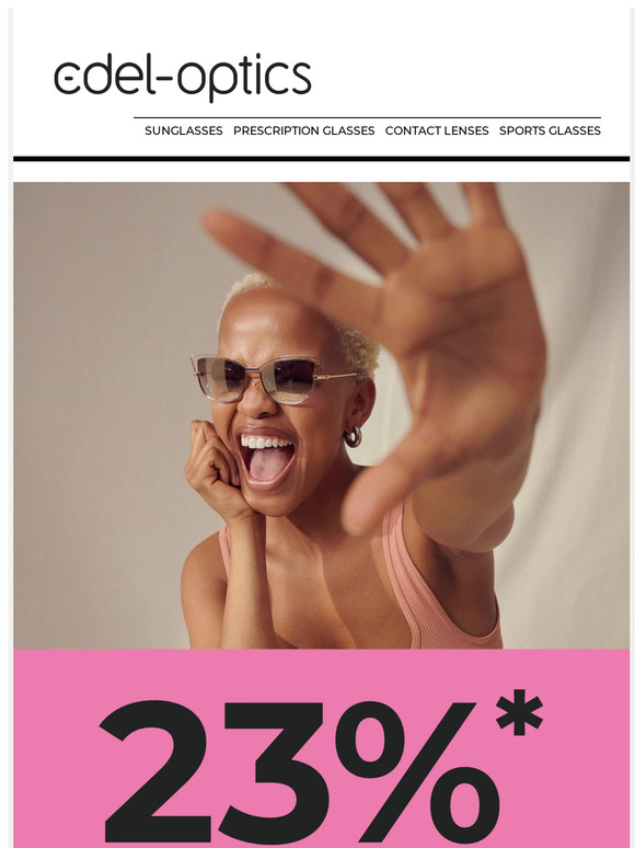 -23% on glasses in stock