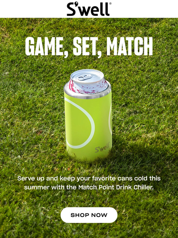 Swell Get MatchReady With The Match Point Drink Chiller Milled