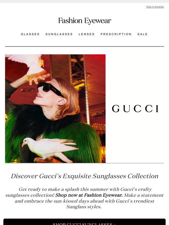 Shop Luxury: Explore Gucci's Exquisite Eyewear Collection