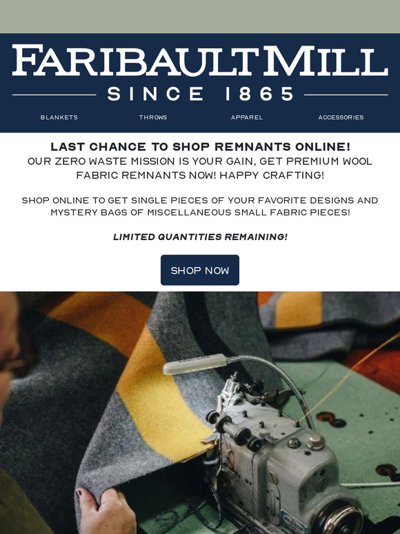 Going, going... Shop the Remnant Sale Before it's Gone! ✂️🧵♻️