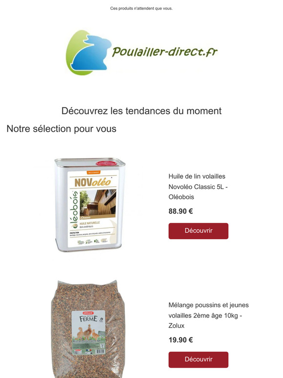 —, des nouveautés rien que pour vous