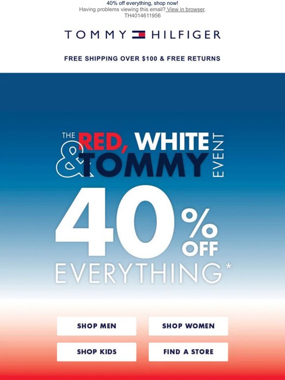 Hilfiger Email Newsletters: Shop and Coupon Codes
