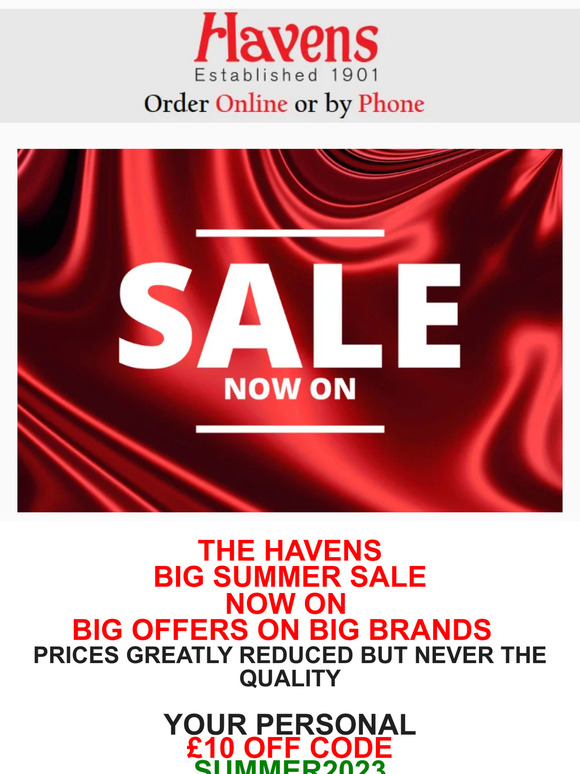 OUR BIGGEST EVER SUMMER SALE NOW ON! ⭐