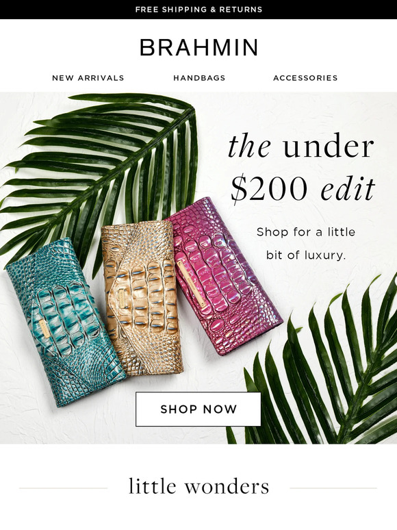 Brahmin Handbags The under 200 edit Milled