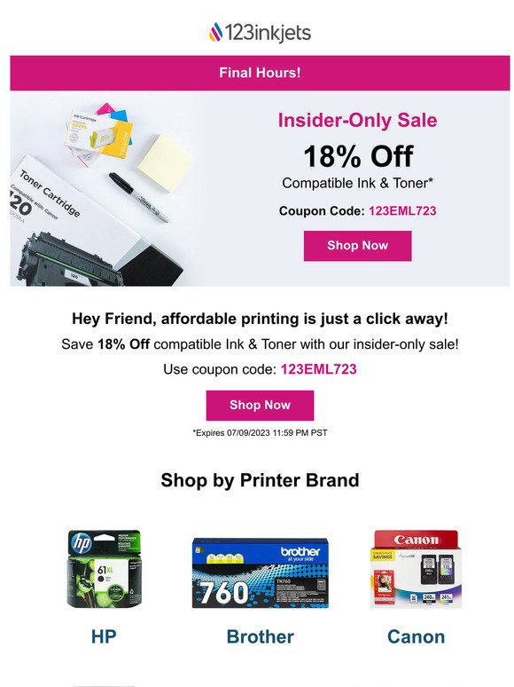 2-Days Only | 18% Off Ink 🖨️ Print Smarter, Save Bigger