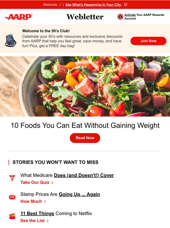 AARP 10 Foods You Can Eat Without Gaining Weight Milled