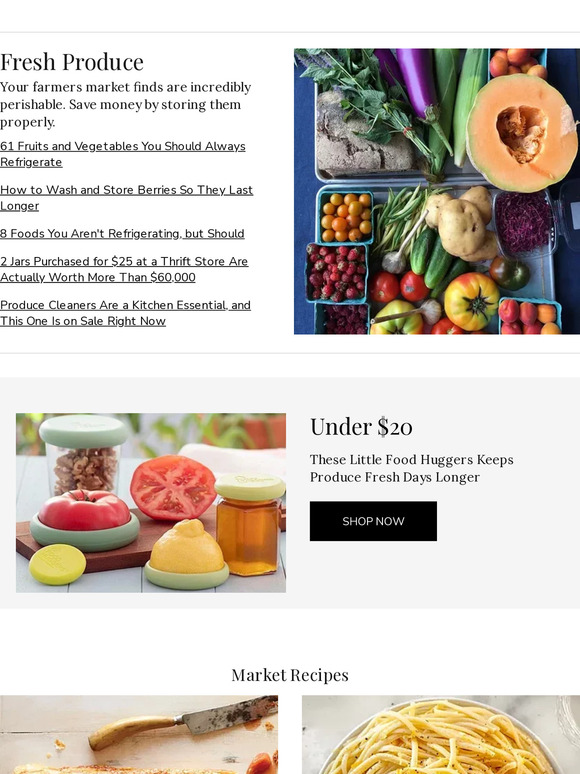 Martha Stewart 61 Fruits and Vegetables You Should Always Refrigerate