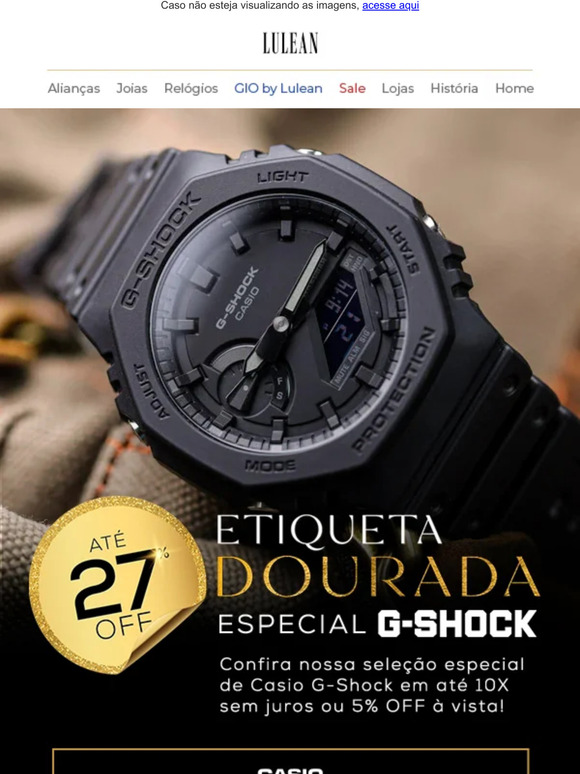 Relógios Casio G-Shock com até 27% OFF + 5% à vista: aproveite! ﻿💥