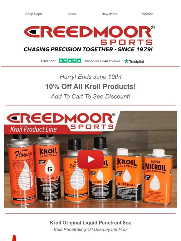 SAVE 10% off All Kroil Products!
