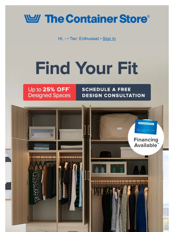 The Container Store: Custom Closets. Big Savings. Bigger Possibilities ...