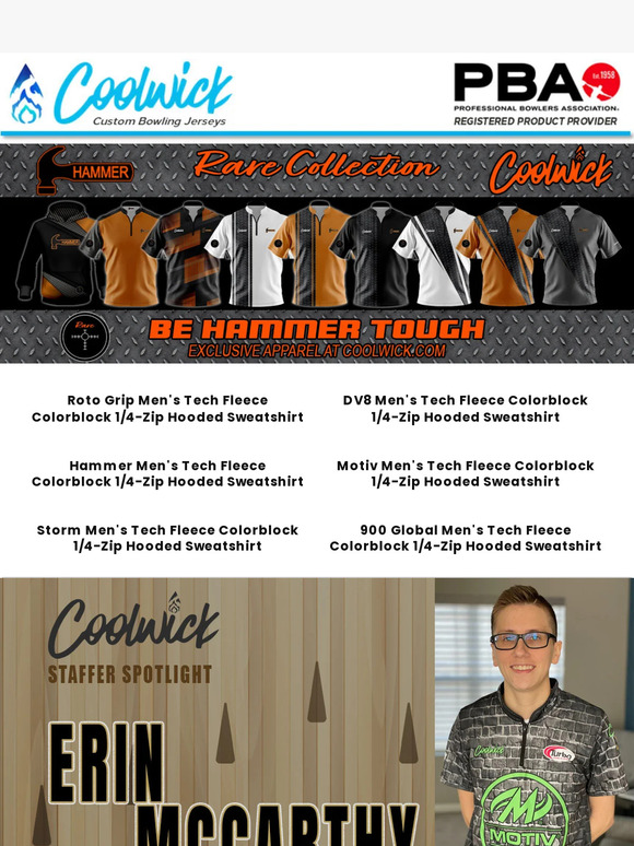 Hammer Rare Collection Diamond Chest Orange CoolWick Bowling Jersey -  Coolwick Bowling Apparel