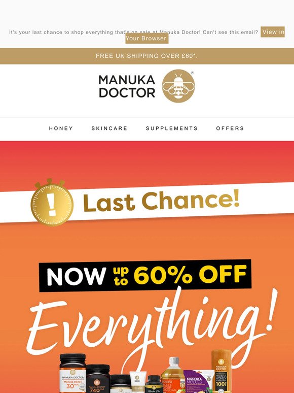 It's Ending ⚠️ Last chance to shop the Manuka sale