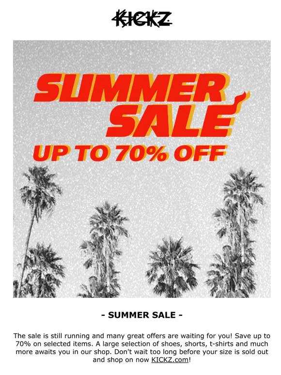 Hey , save up to 70% on our Summer Sale! ☀️💸