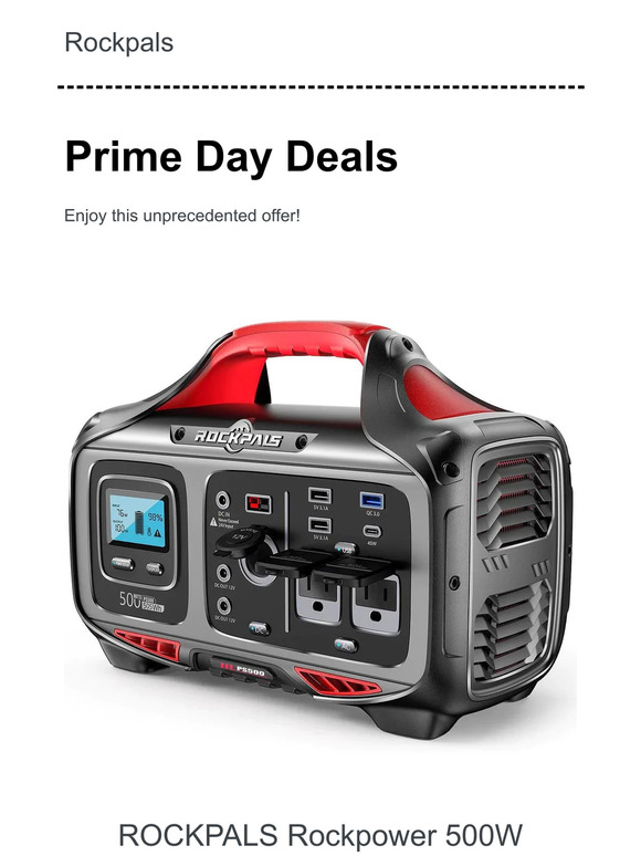 Enjoy Prime Day deals in advance--Lowest Price ever！As low as $0.39/wh for power station