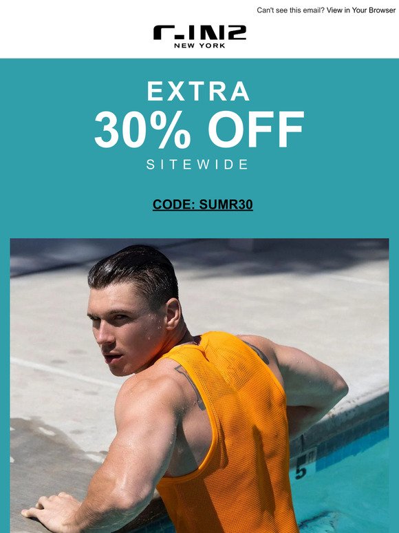 SUMMER SALE: Extra 30% off sitewide