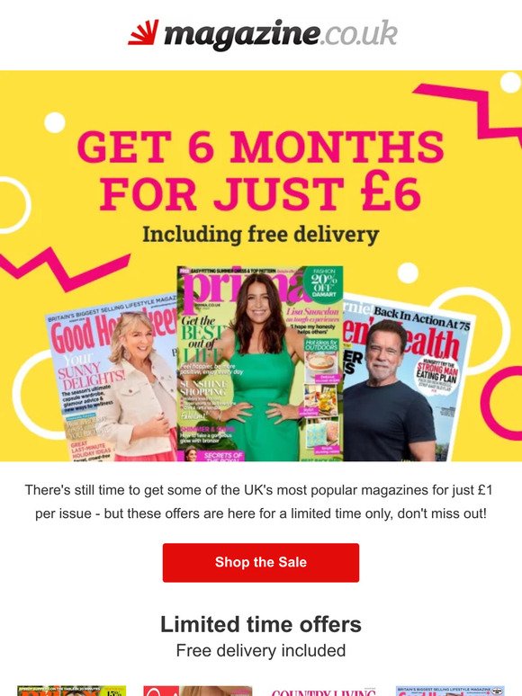 Enjoy 6 month offers for just £6