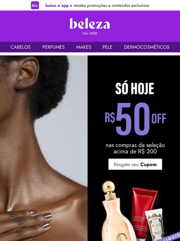 Você está 50 reais mais rica!