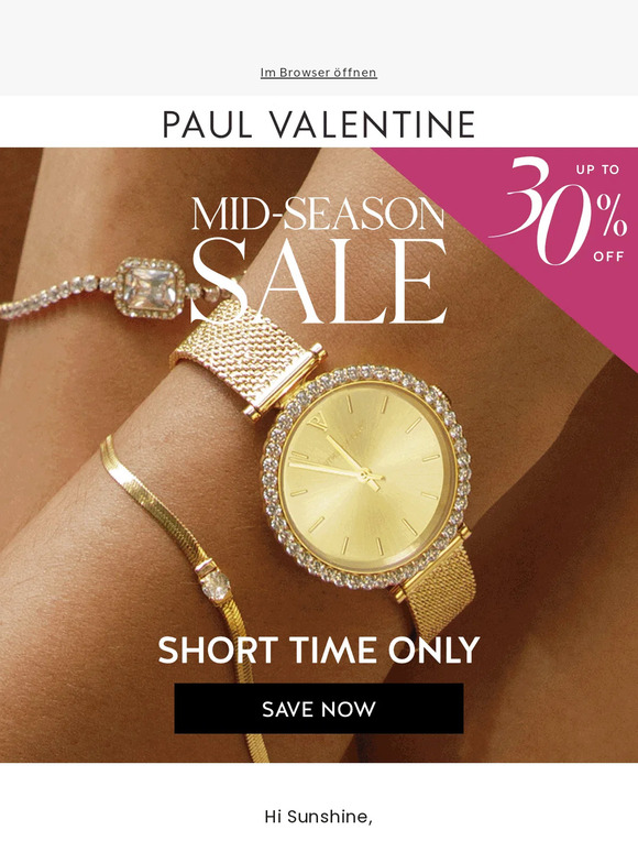 Paul valentine watch and hotsell bracelet set