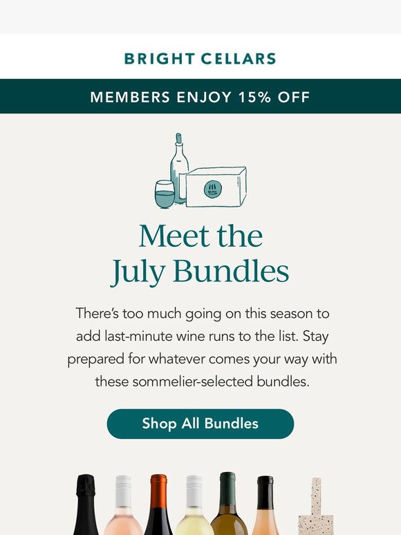 July bundles are here 🥂