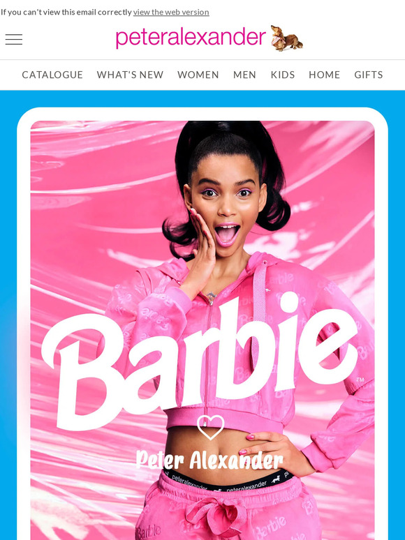 Peter Alexander Celebrate Barbie mania with new PJ prints! Milled