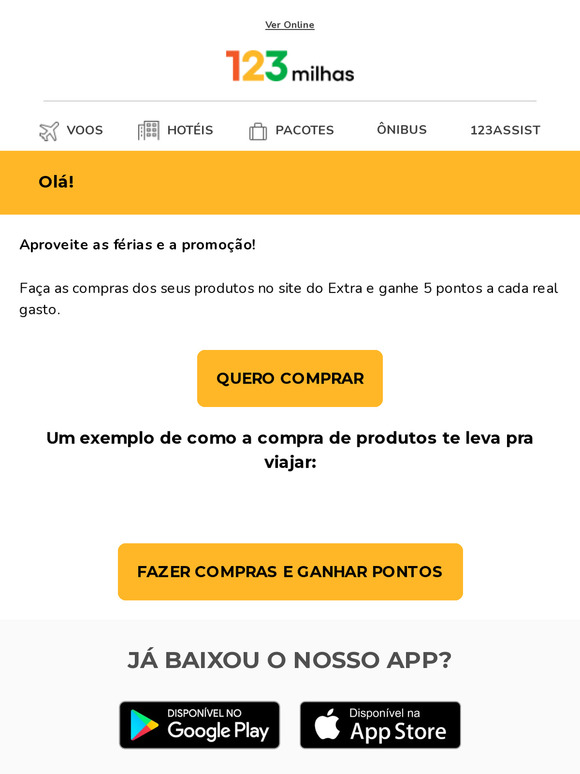 VAI ACABAR ⏱️ 5 pontos a cada R$ 1 😎✈️