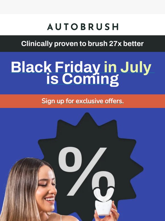 Black Friday in July Sale Starts TOMORROW