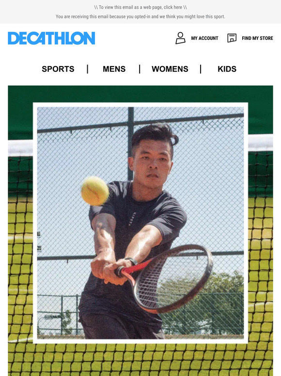 Decathlon Game, set and match! Milled